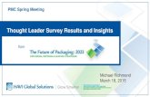 Thought Leader Survey Results and Insights - PMMI: The Association for Packaging … · 2017-05-29 · Global Packaging Private Brand . HAVI Global Solutions Confidential & Proprietary
