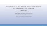 Presentation to the Interim Joint Committee on ... Recent Publications...Presentation to the Interim Joint Committee on Appropriations and Revenue October 27, 2016 John E. Chilton,