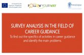 ANALYSIS OF THE QUESTIONNAIRES FOR CAREER GUIDANCE …followyourway.org/assets/survey-analysis_italy.pdf · ANALYSIS OF THE QUESTIONNAIRES FOR CAREER GUIDANCE PROVIDERS The questionnaires