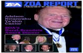 ZOA’s Herzl-Brandeis Award Dinner · Incitement to hatred and violence against Jews and Israel in the PA-controlled media, mosques, schools and youth camps continues undiminished