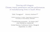 Dancingwithdragons ......Figure4:ChangesinCIP(2010-2017)bysector: RB,LT,MHT.6 05101520 Changes in Chinese import penetration (p.p.) Radio, TV GP machinery Knitted, croch. art. Accumulators