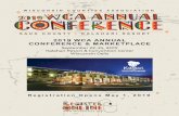 2019 WCA ANNUAL CONFERENCE & MARKETPLACE Conference Reg... · The bus will load at the Kalahari Resort & Convention Center (Convention Center East Entrance) at 9:30 a.m. ... Rooms