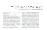 The Poincaré Conjecture and Poincaré’s Prize · with “part of what is beautiful about topology is the unique way it boggles the mind”. A proof by J. R. Stallings is summarised