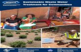 Sustainable Waste Water Treatment for Communities · 2019-03-17 · Sustainable Waste Water Treatment for Communities BORDA-ZAMBIA, Plot 2130,Mwambeshi Road,Northmead P.O.Box 33493,