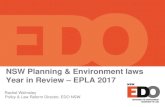 NSW Planning & Environment laws Year in Review EPLA 2017epla.org.au/media/2017-epla-conference/Walmsley... · NSW Planning & Environment laws ... Planning Reform – EP&A Bill ...