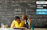 TEACHTOLEAD TEACHFORINDIA PROGRAM ANNUAL REPORT … · Joy of Giving week is an annual, week-long festival that brings together all Indians, to celebrate ‘Giving’. This year,