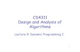 CS4311 Design and Analysis of Algorithmswkhon/algo08-lectures/lecture9.pdf · 2008-03-31 · 27 Sharing Gold Coins In general, if Rank-1, Rank-2, …, Rank-k pirates are out, then