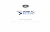 REQUEST FOR PROPOSAL FOR THE RIGHT AND OBLIGATION TO … · 2/18/2020  · “League” or the “IPL”). This document (the “RFP”) constitutes a request for proposals from selected
