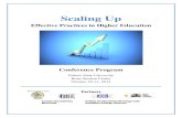 Scaling Up - College Changes Everything...Scaling Up Effective Practices in Higher Education Conference Program Illinois State University ... ―EIU’s Textbook Rental Service‖