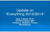 Update on “Everything 2012/2014” - AAPM Chapterchapter.aapm.org/swaapm/Past/Fall2009/2009_Fall_Papers/Z... · 2012-05-03 · ¾AAPM summit meeting Feb 2009 ... ¾2008, 2009 Feb