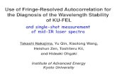 Use of Fringe-Resolved Autocorrelation for the Diagnosis ... · 350 ps pulse structure of KU-FEL ~ ps 0.2 μm Shot-to-shot change of laser wavelength If 1 ps pulse and 1 % change