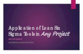 Application of Lean Six Sigma Tools in Any Project · What is Lean Six Sigma? Lean Process focus – maximize customer value and eliminate waste. Six Sigma Statistical focus – improve