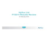 Hyflux Ltd FY2014 Results Reviewinvestors.hyflux.com/newsroom/20150227_180307_600_QOXMPU... · 2015-02-27 · S$ mil FY2014 FY2013 Operating CF before SCA (15) 46 Operating CF after