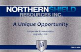 A Unique Opportunity - GEOTECHgeotech.ca/wp-content/uploads/2016/08/Northern... · Experienced exploration company focused on platinum and palladium group element (“PGE”) deposits