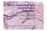 WG 4. Technology and Automation in Pathology · 2/2/2008  · COST Action IC0604 Automation / Scanning solutions 1. Full study analysis of microscope brands. 2. Analysis of implementation