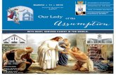 MARCH ANOINTING OF THE SICK Fourth Sunday of Lent TOOL & …olassumption.net/wp-content/uploads/2018/03/Bulletin-3... · 2018-03-08 · ANOINTING OF THE SICK TOOL & PARISH RETREAT