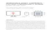 WORKFORCE STUDY: COMMUNITY COLLEGE CYBERSECURITY … · students for today’s cybersecurity workforce. Trustworthiness of Data The trustworthiness of qualitative research generally