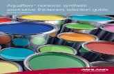 Aquaflow™ Nonionic Synthetic Associative Thickeners ...chemik.com.mx/portal/wp-content/uploads/2018/01/AquaFlowSelecti… · for interior wood applications and for high-build exterior