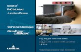 Technical Catalogue - IPEX · Technical Catalogue PVC MOLDED JUNCTION BOXES † 4" to 12" ... bolt or padlock for added security INTEGRATED GASKET † Injection molded to the cover