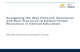 Navigating the Way Forward: Resources and Best Practices ...• Review the process for embedding virtual experiences in nursing education. • Compare and contrast options available