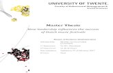 Master Thesis - Universiteit Twente · This master thesis is written by Michelle van Veenendaal, Master of Business Administration student at the University of Twente. The last few