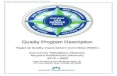 Quality Program Description - DC Health Link...Quality Program Description Regional Quality Improvement Committee (RQIC) Commercial, Marketplace, Medicare, Maryland HealthChoice (Medicaid)