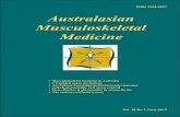 ISSN 1324-5627 Australasian Musculoskeletal …1 Australasian Musculoskeletal Medicine ISSN 1324-5627 • Musculoskeletal medicine in Australia • CT-guided ozone nucleolysis •