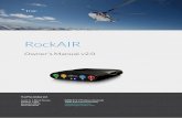RockAIR · 2020-08-10 · RockAIR Owner’s Manual v2.0 TracPlus Global Ltd Level 4, 1 Bond Street, PO Box 1466 Dunedin 9054 New Zealand 0800 872 275 (New Zealand) 1800 330 740 (Australia)