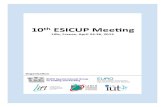 10th ESICUP Meeting - Bookletesicup/extern/esicup-10th... · 2013-04-18 · 10thESICUPMeeting 5 Welcome A.MiguelGomes FrançoisClautiaux DearFriends, Welcome to the 10th Meeting of