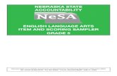 NEBRASKA STATE ACCOUNTABILITY ENGLISH LANGUAGE ARTS … · Level 2 (Basic Reasoning) includes the engagement of some mental processing beyond recalling or reproducing a response .