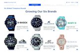Six Global Timepiece Brands Growing Our Six Brands · Six Global Timepiece Brands Growing Our Six Brands Absolute Toughness Built tough with a shockresistant structure Feel the Field