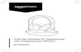 Over-Ear Wireless RF Headphones with Charging Dock (RFH01)Over-Ear Wireless RF Headphones with Charging Dock (RFH01) Instructions Manual • English Contents: Before starting, ensure