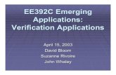 EE392C Emerging Applications: Verification Applicationsweb.stanford.edu/class/ee392c/handouts/apps/verification_long.pdf · Verification should always terminate with a true or false