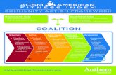 acsm afi community action framework v4...COMMUNITY ACTION FRAMEWORK Quantitative Data • AFI Data Report • Other pertinent data Qualitative Data • Key informant interviews •