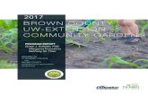 BROWN COUNTY UW-EXTENSION COMMUNITY GARDENS · “The 2017 Brown County UW-Extension Community Gardens (BCCG) Program Report provides a demographic and analytic proﬁle of community