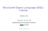 Structured Query Language (SQL) Tutorial · CName CHAR(15) NOT NULL, Points INT NOT NULL, Dept CHAR(25) ); Suppose we would like to define an additional constraint on CourId that