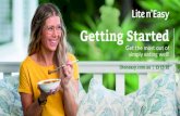Getting Started · 2020-08-12 · JUMP START Jump Start The two week program to help kick start your weight loss journey. If you selected a Jump Start program for your delivery, this