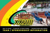 may.18.2013 • Florida citrus bowl • downtown orlando TEAM / … · Florida Citrus Bowl for our 28th year and be a part of the splendor that is Charity Challenge. Time: 10 a.m.