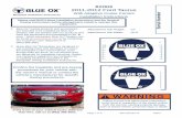 With Adaptive Cruise Control Installation Instructions ... · Page 1 of 8 405-0183 Rev B 8/8/11 2011-2012 Ford Taurus With Adaptive Cruise Control Installation Instructions BX2629