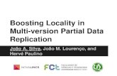 Boosting Locality in Multi-version Partial Data Replication€¦ · Replicate only a subset of the system’sdata at each node Explored by many transactional systems [Sou+01, SSP06,