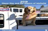 Mayor Max and the Mayors of Idyllwild · Golden Retriever and the official Mayor of our town. I have ... word out to more than 40,000 friends and followers. We hope you enjoy this