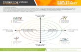 Competing Values Framework - Project Brilliant€¦ · Competing Values Framework Organizational culture is a complex system composed of the values and behaviors that individuals