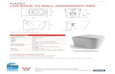 LUX BACK TO WALL OVERHEIGHT PAN · INSTALLATION INSTRUCTIONS KADO LUX BACK TO WALL OVERHEIGHT PAN A 100mm 180mm Position pan against wall and mark off pan fixing holes on …