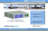 HKTM Horizontal - AboveAir Technologies · AboveAirTechnologies (HKS-LE30.0) Above Air™ Same-ace Ceilig A/Cs Performance Data 5 Heat Rejection Data Connection Data Note: DX Split