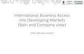 International business access into developing markets ......Developing Markets with near-term investment priorities Bold, full potential ambition... Average profit CAGR (2005-10) 300/0