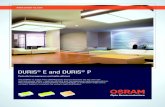 DURIS E and DURIS P - Mouser Electronics · Linear lighting Light bulbs Linear and area lighting Linear lighting Asia 502S009DE Status 03/2012 OSRAM OS Subject to change without notice.