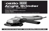 Angle Grindercdn0.blocksassets.com/assets/ozito/ozito-product-manuals/9hXQf6... · This Angle Grinder has been designed to comply with the following Australian/New Zealand Standards