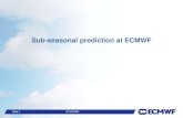 Sub-seasonal prediction at ECMWFcpo.noaa.gov/sites/cpo/MAPP/workshops/nmme_sub... · ECMWF Extended-range forecast products 1 1 1 1 1 1 1 1 1 6 6 6 6 6 6 6 6 1 ... (2016) Extension