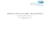 Extra Curricular Activities - IB & Boarding School · Welcome to the Extra Curricular Activities booklet from Berlin Brandenburg International School 2017/2018 Term 1. We strongly