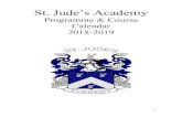 St. Jude's Academy - Programme & Course Calendar 2018-2019stjudesacademy.com/wp-content/uploads/2018/09/Course... · 2018-09-06 · St. Jude’s Academy is a non-semestered school,